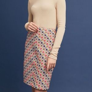 Anthropologie Printed Pencil Skirt